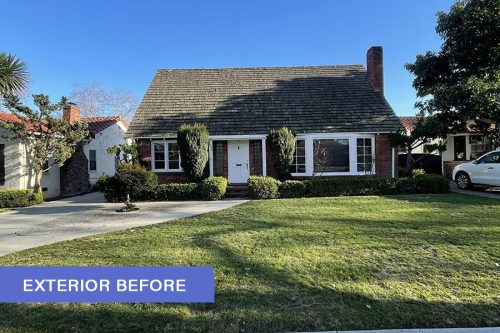 exterior home remodel before