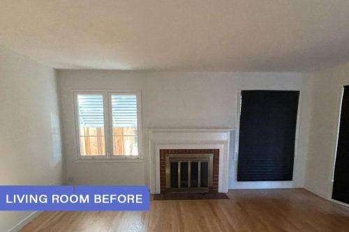 living room remodel before